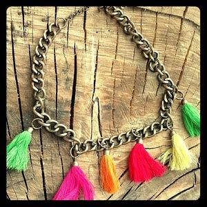 Bronze Choker with Tassels